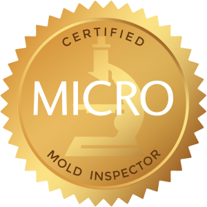 MICRO Certified Mold Inspector seal